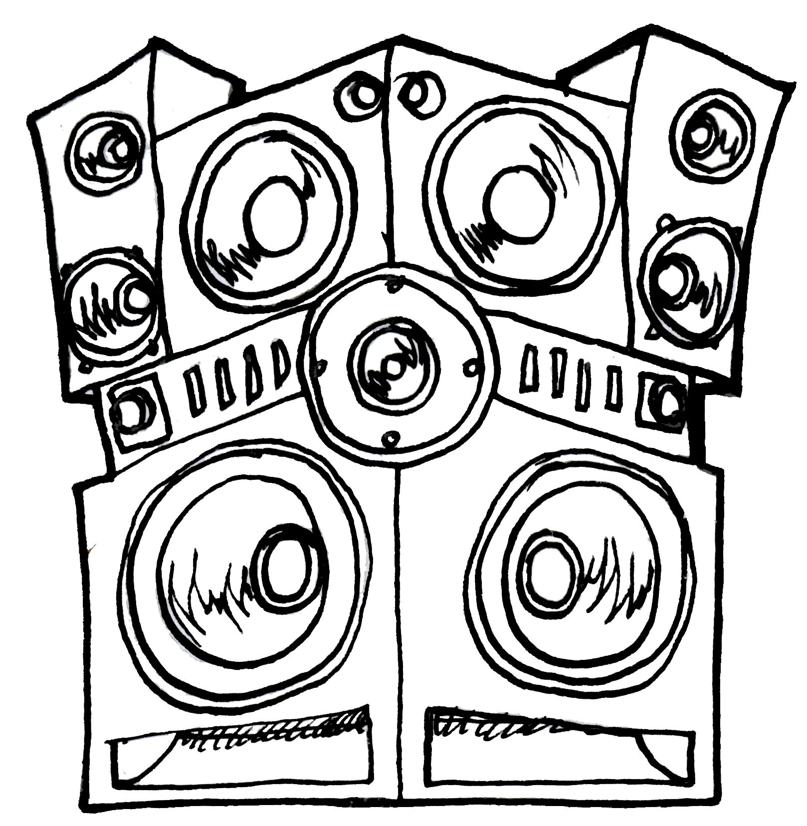 An illustrated fist grasps a vocal microphone